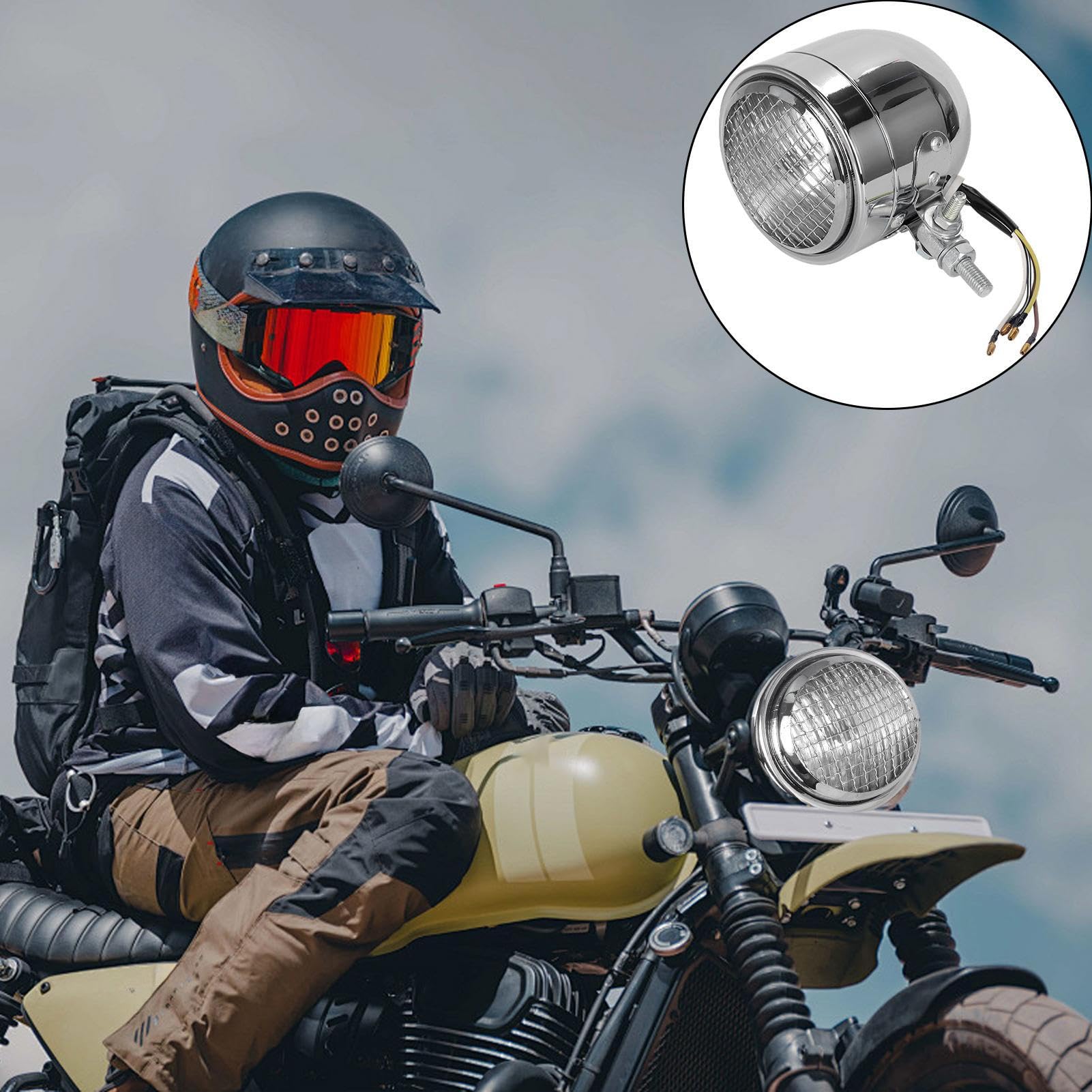 Faro Per Motocicletta Vintage Lampada Vintage Di Lunga Durata Ad Alta