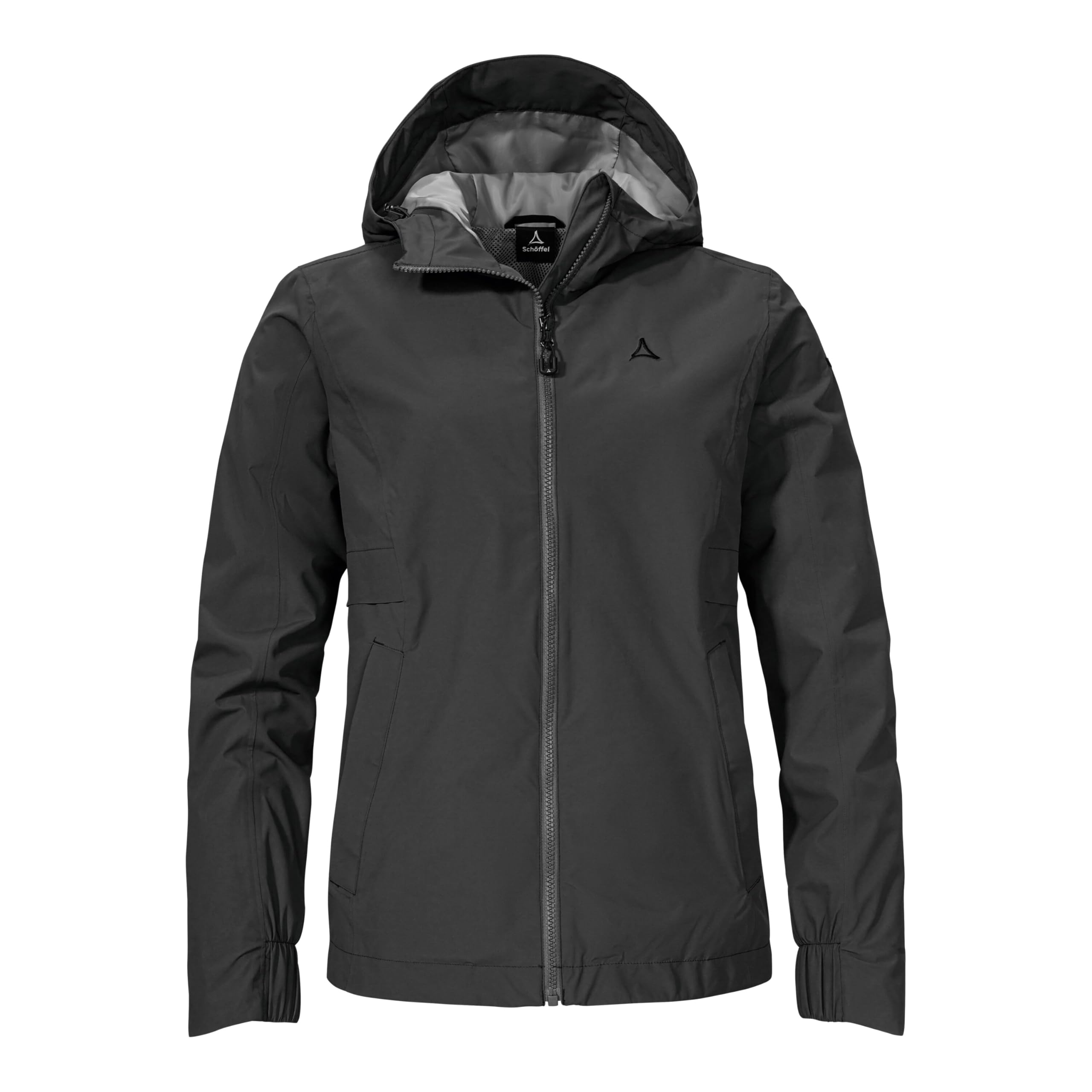 Schöffel Damen Jacket Style Bohorok WMS, wasserdichte, atmungsaktive Outdoor Jacke, elegante Funktionsjacke mit Kapuze und Stufensaum
