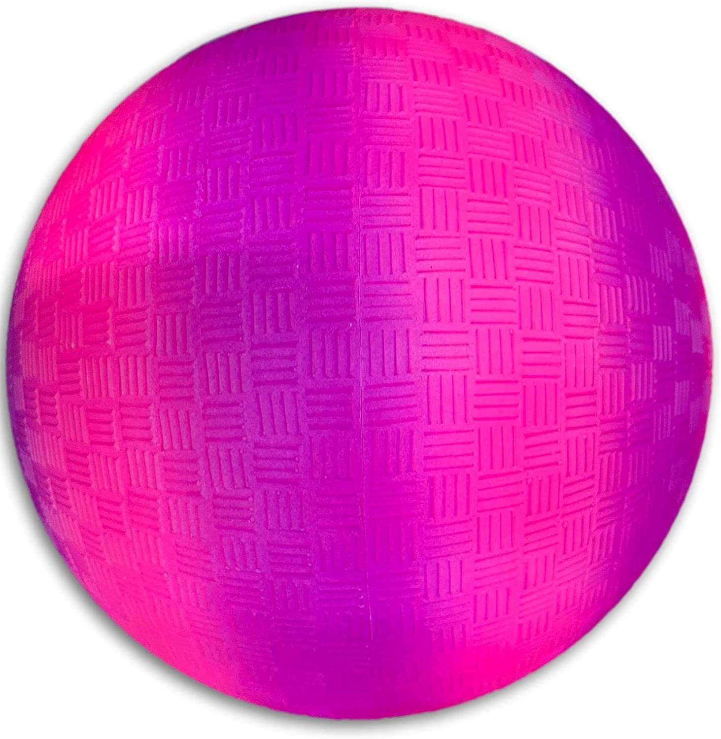 Toys+ Pink 8.5 Inch Playground Ball! Pink Purple Stripe Ball (Pink)