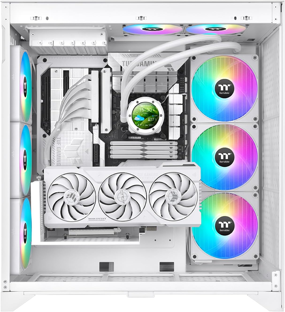 Thermaltake TH420 V2 Ultra EX ARGB AIO Cooler/Snow/Water Block 2.1" LCD/Fan 140 * 3/Magnetic Quick Connection/MB ARGB Sync Control/LCD Software Control/CL-W428-PL14SW-A