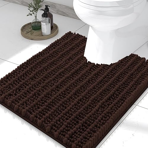 Miniatura 292 de Smiry Alfombras de Baño 24 x 16 pulgadas, Tapetes de Baño de Chenilla Extra Suaves y Absorbentes, Respaldo de Goma Antideslizante, Lavable a Azul