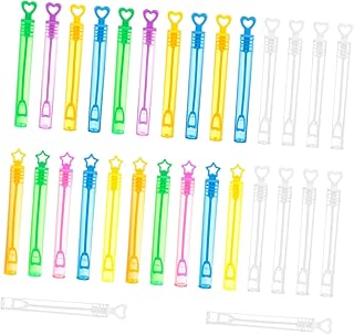 STAHAD 30pcs Bubble Stick Kids Outdoor Playsets Nativity Toys for Kids Bulk Toys for Kids Bubble Wands Party Favors Bubble Blower Wand Empty Bubble Wands Plastic Bubble Wand Bottle Giant