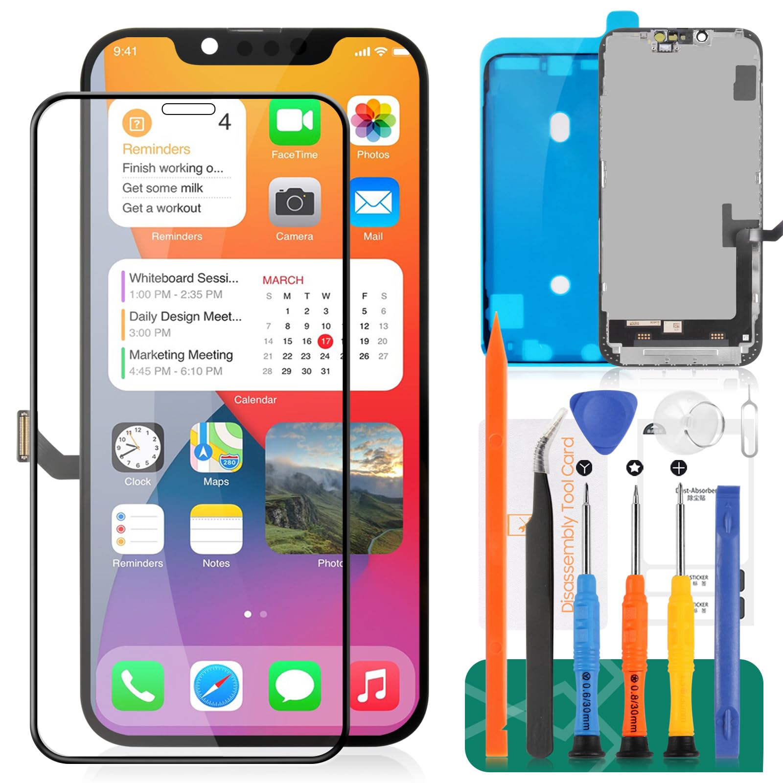 Amazon.com: for iPhone 14 Plus Screen Replacement Kit for iPhone