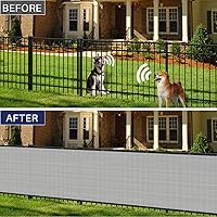 Vista 2 de Windscreen4less - Pantalla para valla de privacidad de 8 x 25 pies, valla de malla resistente, tela de malla para valla de parabrisas, cubierta