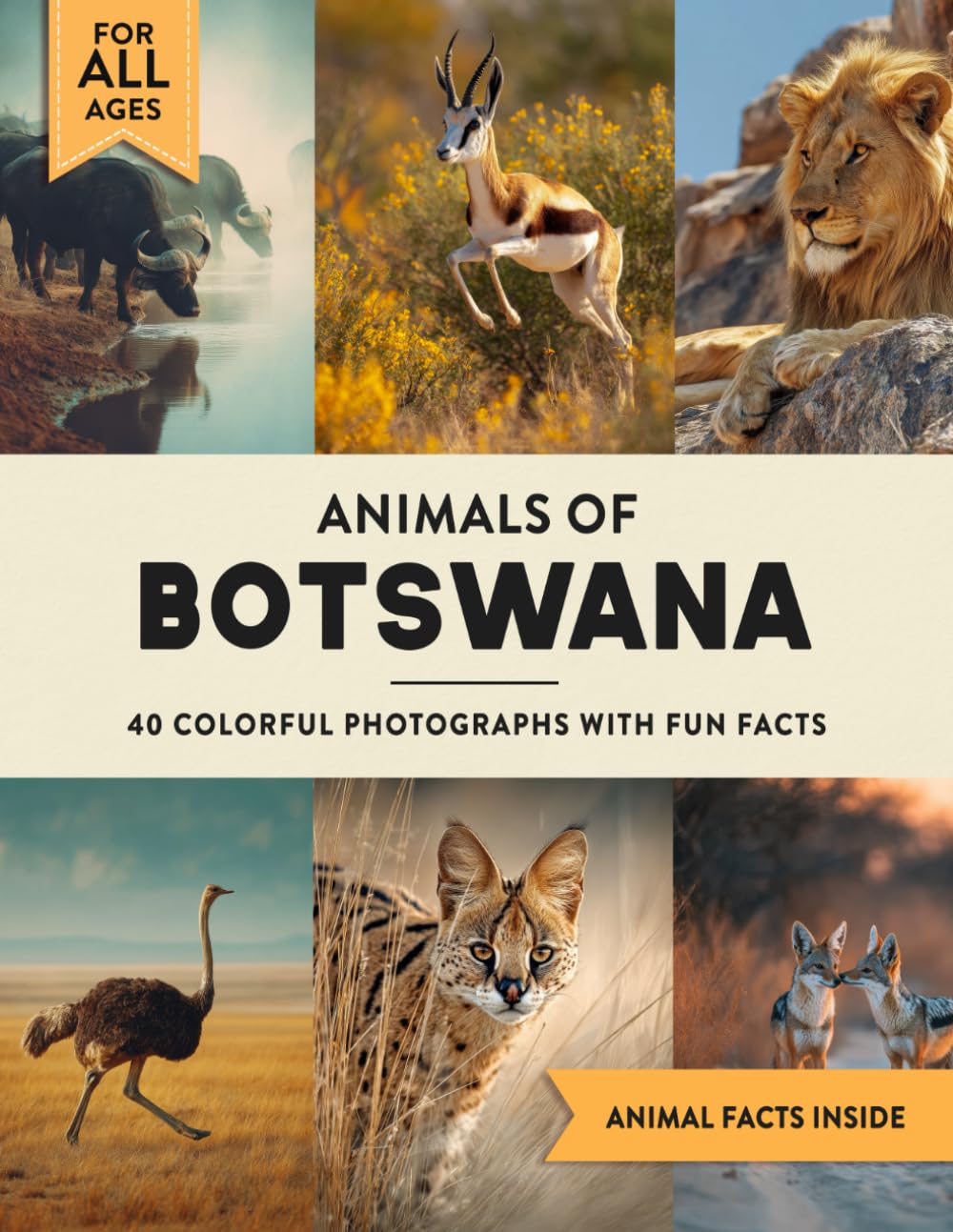 Animals of Botswana: A Wildlife Picture Book With Fun Facts Including Okavango Delta and Chobe For Kids & Adults
