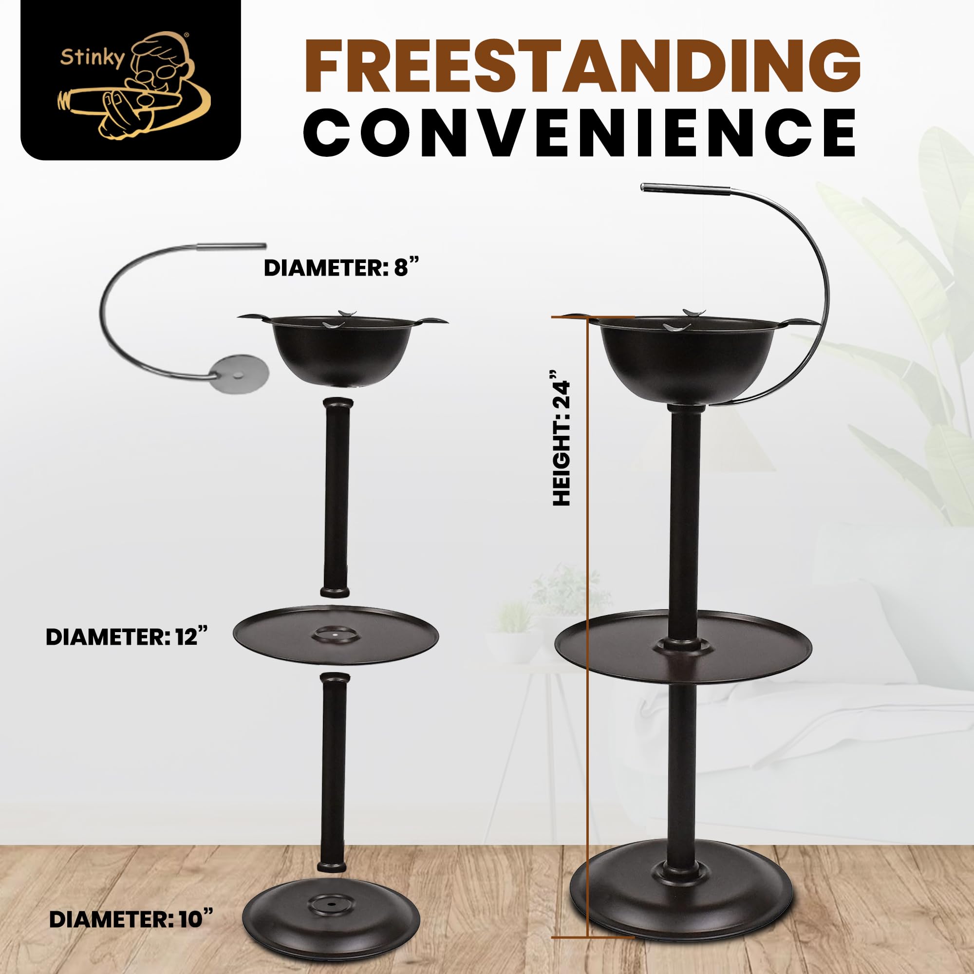 Amazon.com: Stinky Cigar Floor Ashtray - Windproof 24-Inch Tall