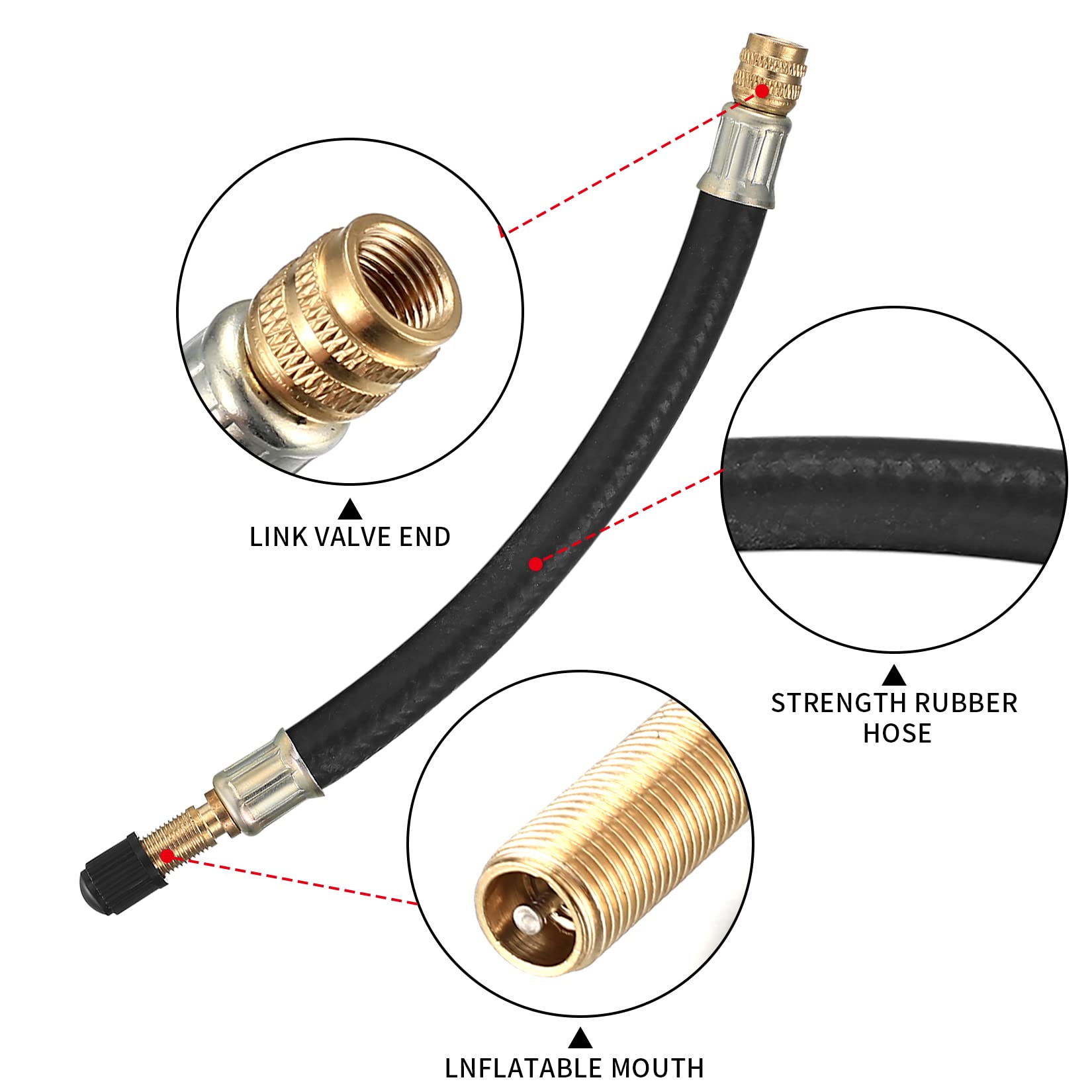 Presta-ventieladapter, CTRICALVER voor fietsen, koperen