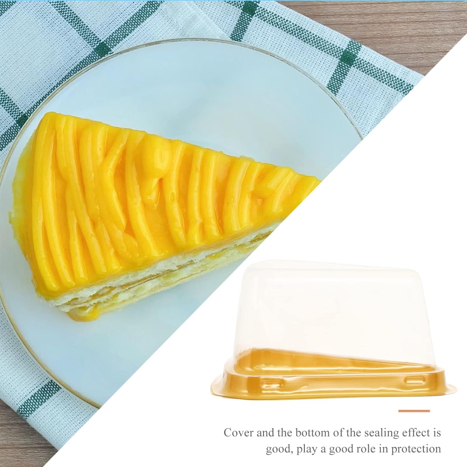 100Pcs Triangle Cupcake Carrier Boxes Transparent Single Cupcake Packing Containers for Cheesecakes Desserts Party Favors Elegant Design with Lid for Easy