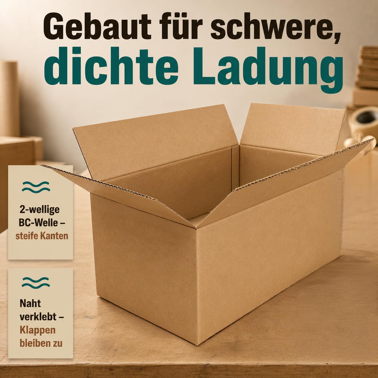 GiDeli Versandkarton 585x230x335 mm Bücherkarton 2-wellig Braun 20 Stück