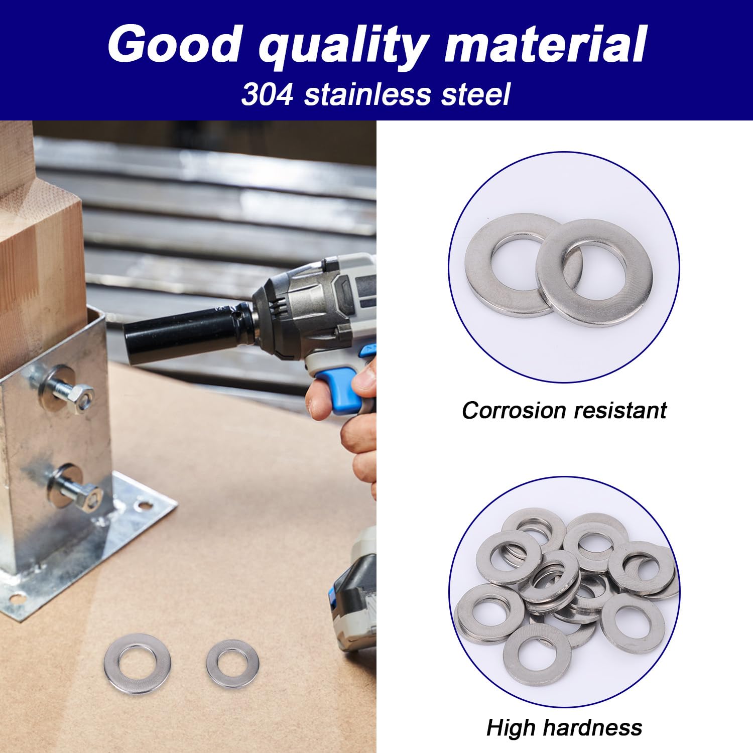 180pcs Flat Fender Washers Set,304 Stainless Steel Flat Fender Washers Assortment Set Metric M2 to M10 Hardware Fasteners Kit for Screws Bolts Industrial Electrical Furniture Structural Testing