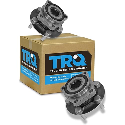 TRQ Front Driver and Passenger Side Wheel Bearing and Hub Assembly Set 2 Piece Compatible with 05-14 Subaru Outback 05-14 Legacy 09-14 Forester 13-14 XV Crosstrek