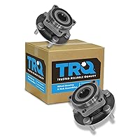 Vista 398 de TRQ Juego de 2 rodamientos de rueda trasera y conjunto de cubo con sensor ABS compatible con Ford Transit Connect 2014-2018