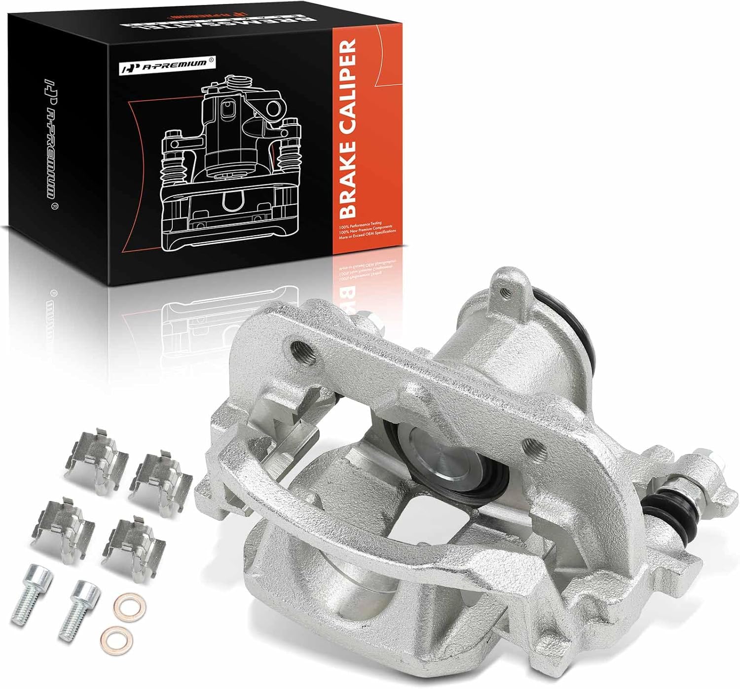 A-Premium Disc Brake Caliper Assembly with Bracket Compatible with Toyota Camry 2018-2023, Avalon 2019-2022 & Lexus ES350 ES300h 2019-2023, ES250 2021-2023, UX200 UX250h 2019-2022 - Rear Passenger