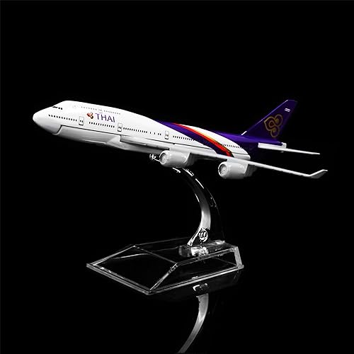Miniatura 2 de 24-Hours Thailand Airways International Boeing 747 Modelo de metal de aleación Avión de regalo de cumpleaños Modelos de avión