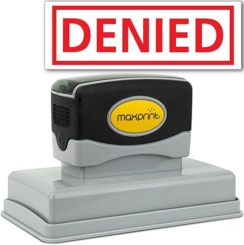 No doblar (1) sello preentintado - tinta roja (grande)