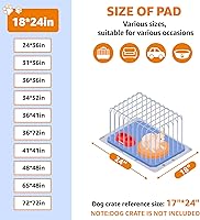 Vista 5 de Almohadillas lavables para orina para perros, paquete de 2 almohadillas reutilizables para cachorros, almohadillas absorbentes para parto