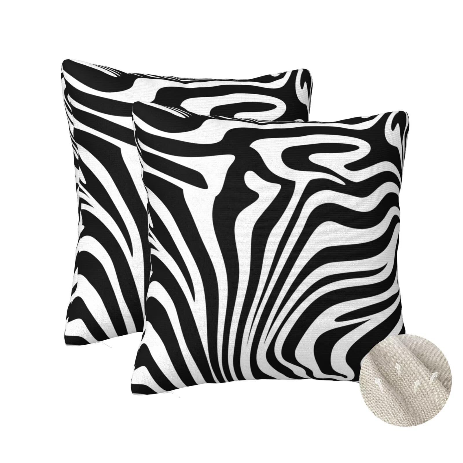 Housse coussin 60x60 cm lot de 2 carré moderne pour canapé salon