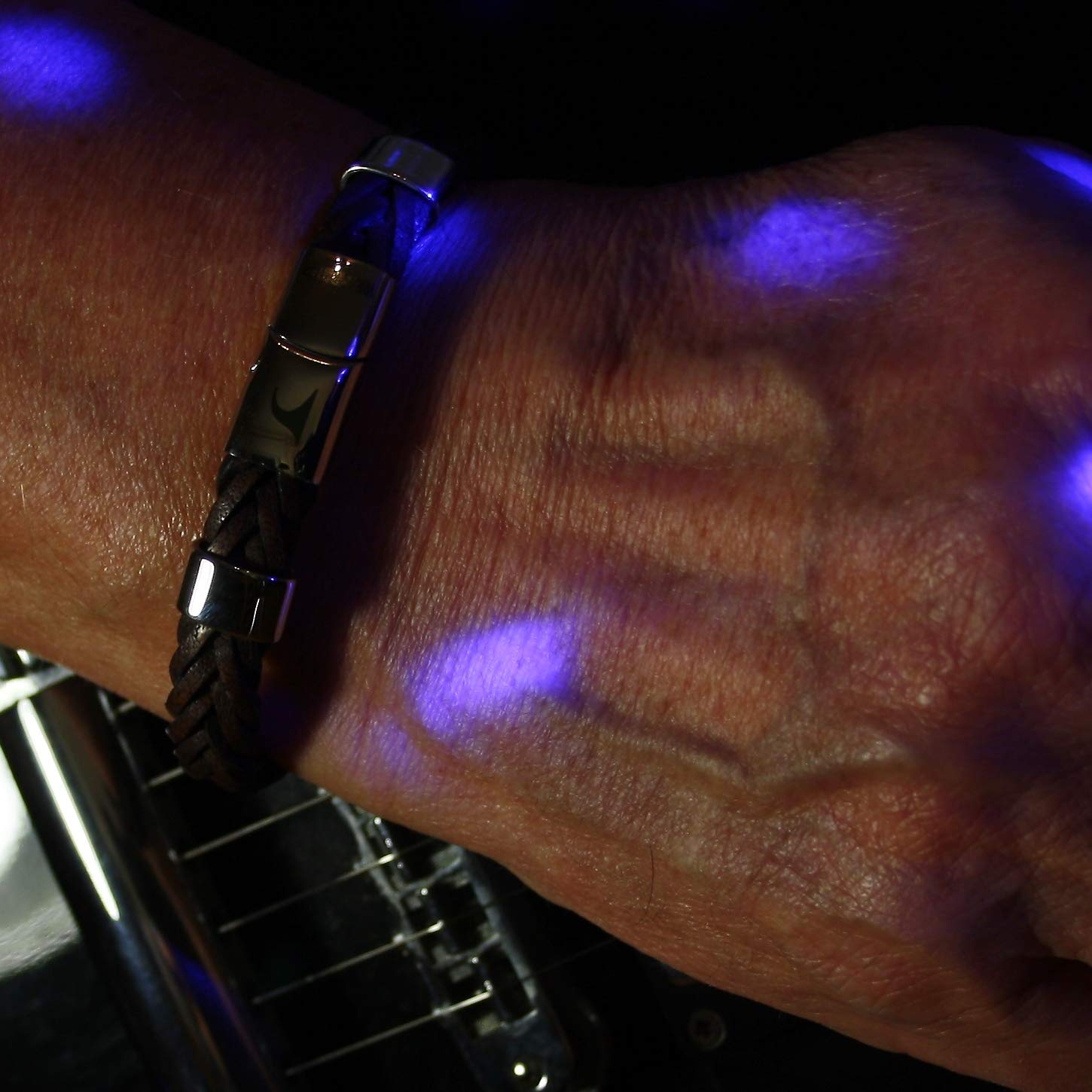 Echt Leder-Armband Groove F10 Dunkelbraun Herren Männer