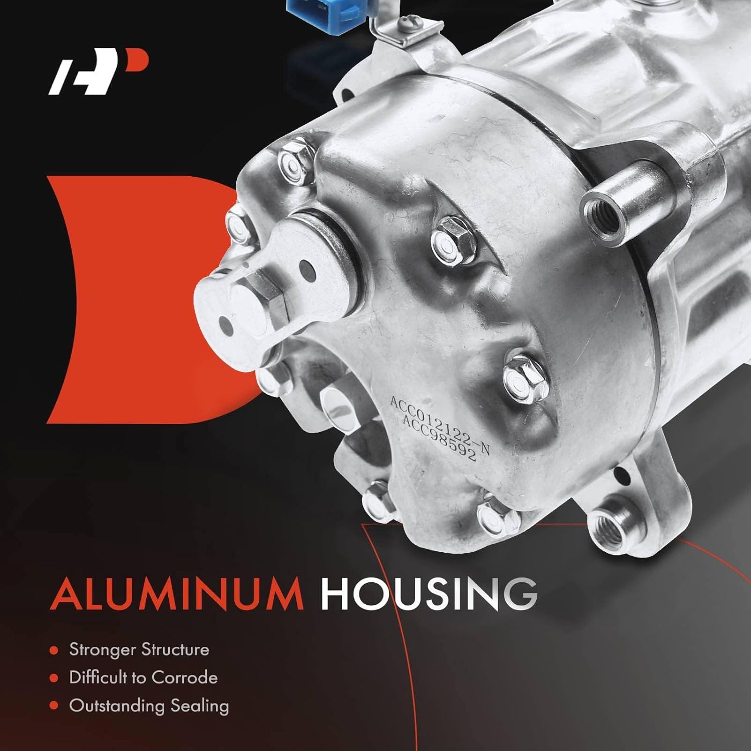 A-Premium A/C Compressor with Clutch Compatible with Volkswagen Passat 1991-1997, Jetta 1994-1999, Golf, Corrado, Seat Alhambra