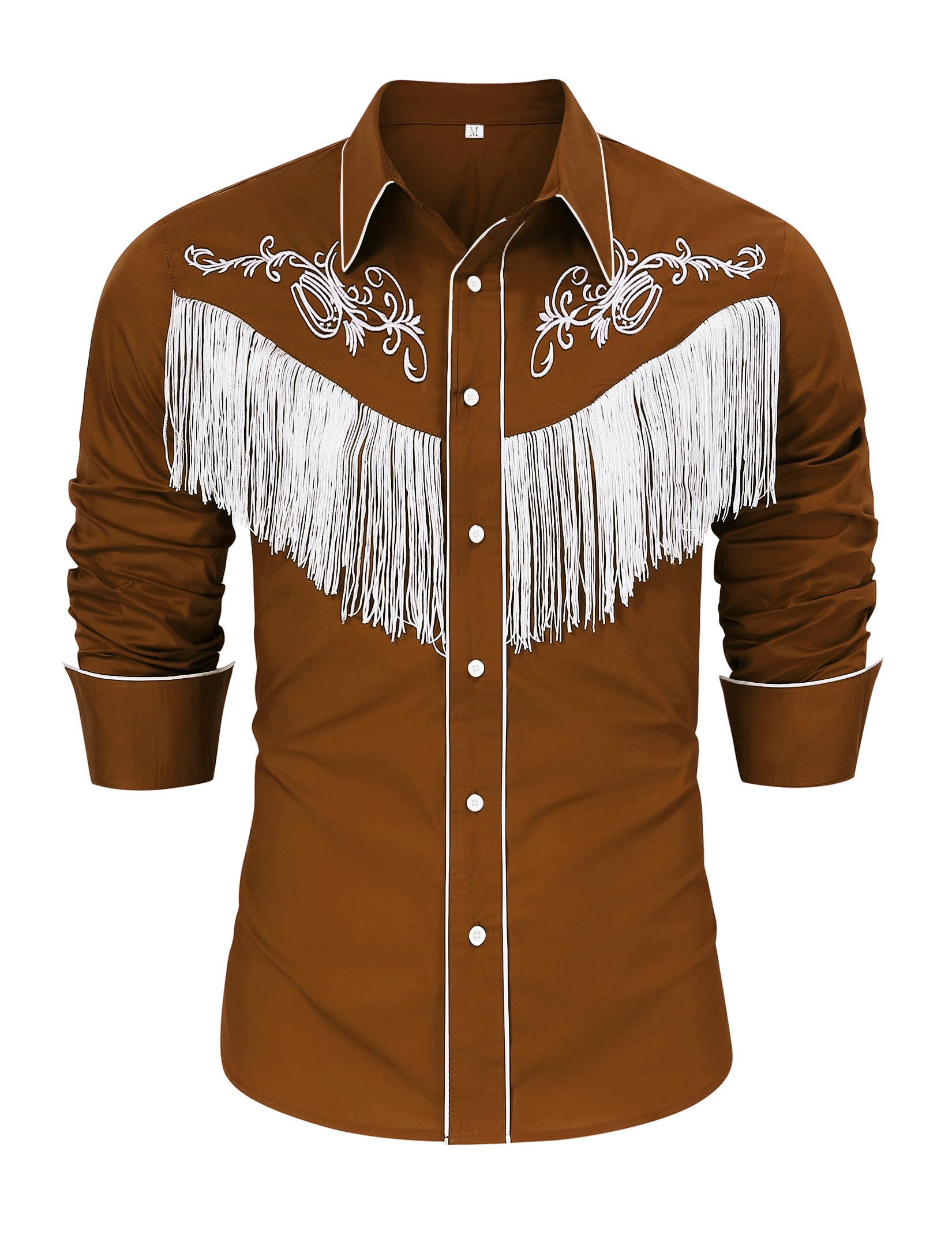 Cowboy Hemd Fransenjacke Herren – Langarm Western Hemd Für Karneval & Kostüm