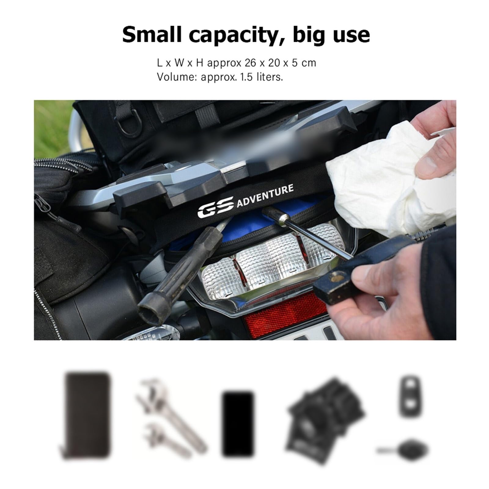 Portapacchi Sotto La Borsa Per R1250GS R1200GS R 1250 GS 1200 F750GS F850GS Strumento Di Manutenzione Borse Impermeabili Accessori Per Moto