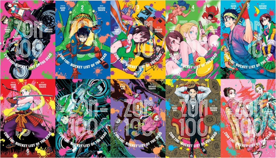 Zom 100: Bucket List of the Dead Manga Set, Volumes 1-10: Haro Aso