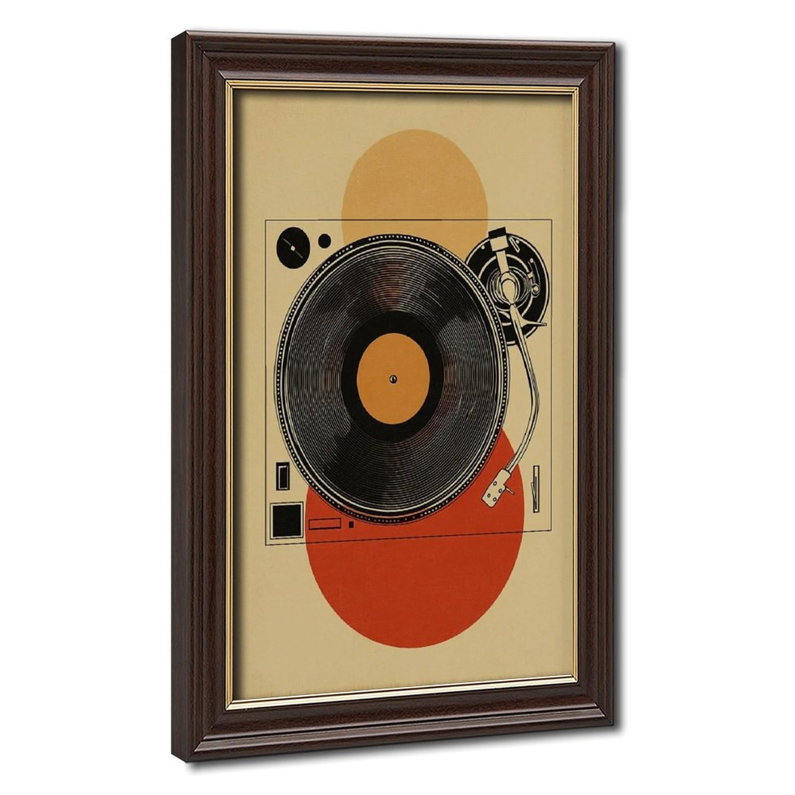 Bareronor Retro Turntable Canvas Poster Bedroom Decor Landscape Office Room Decor Gift 16" L X 24" W