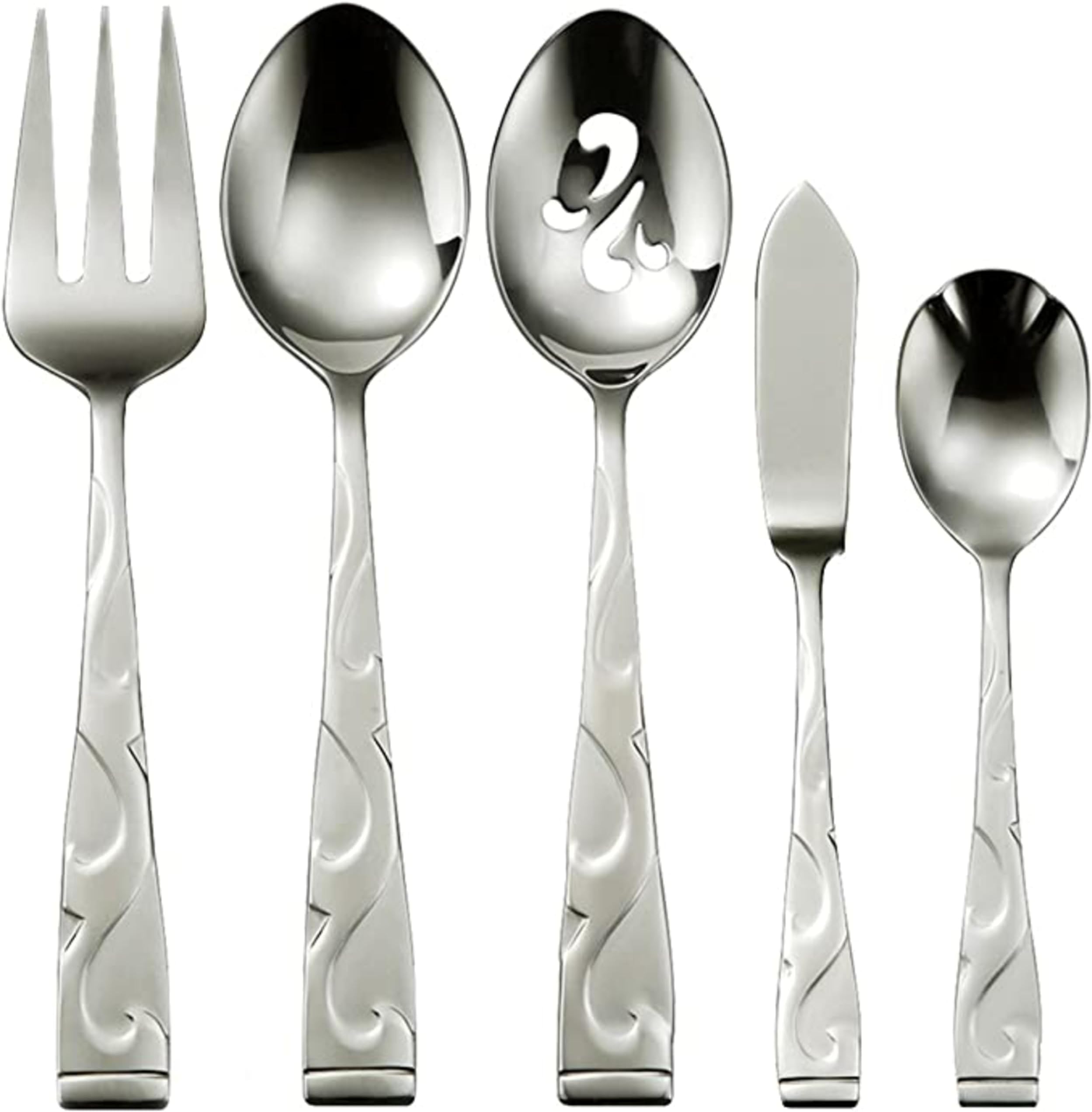 Amazon.com | Oneida Classic Pearl 6-Piece Serving Set: Flatware Serving ...