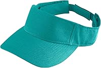 Augusta Sportswear Sport Twill Visor - 100% Cotton, Adjustable Hook & Loop, Curved Brim for Golf & Outdoor Comfort
