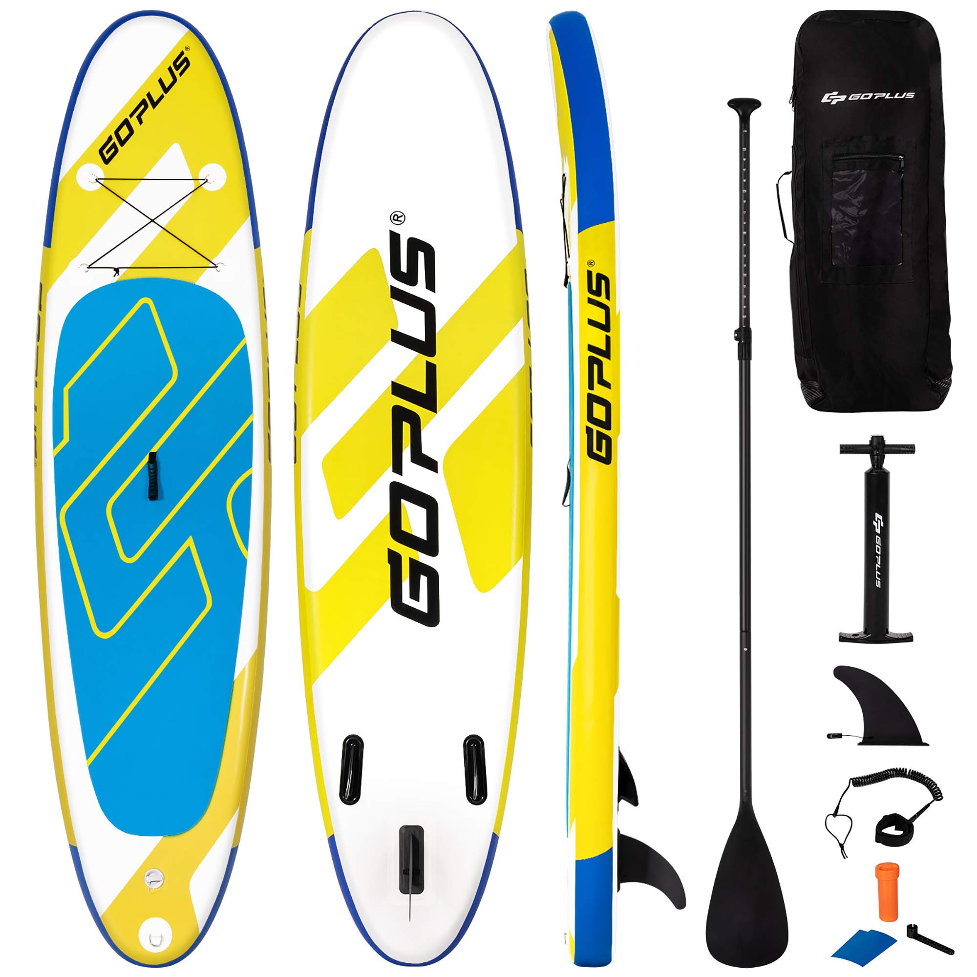 DORTALA 11ft Inflatable Stand Up Paddle Board 6'' Thick W/Leash Backpack Aluminum Paddle