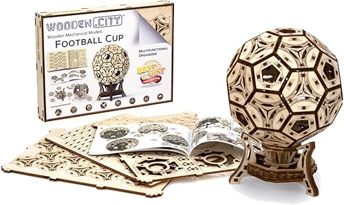 Wooden.City Copa de fútbol  Kits de modelos de madera 3D para adultos y adolescentes para construir  Regalos de fútbol divertidos y creativos
