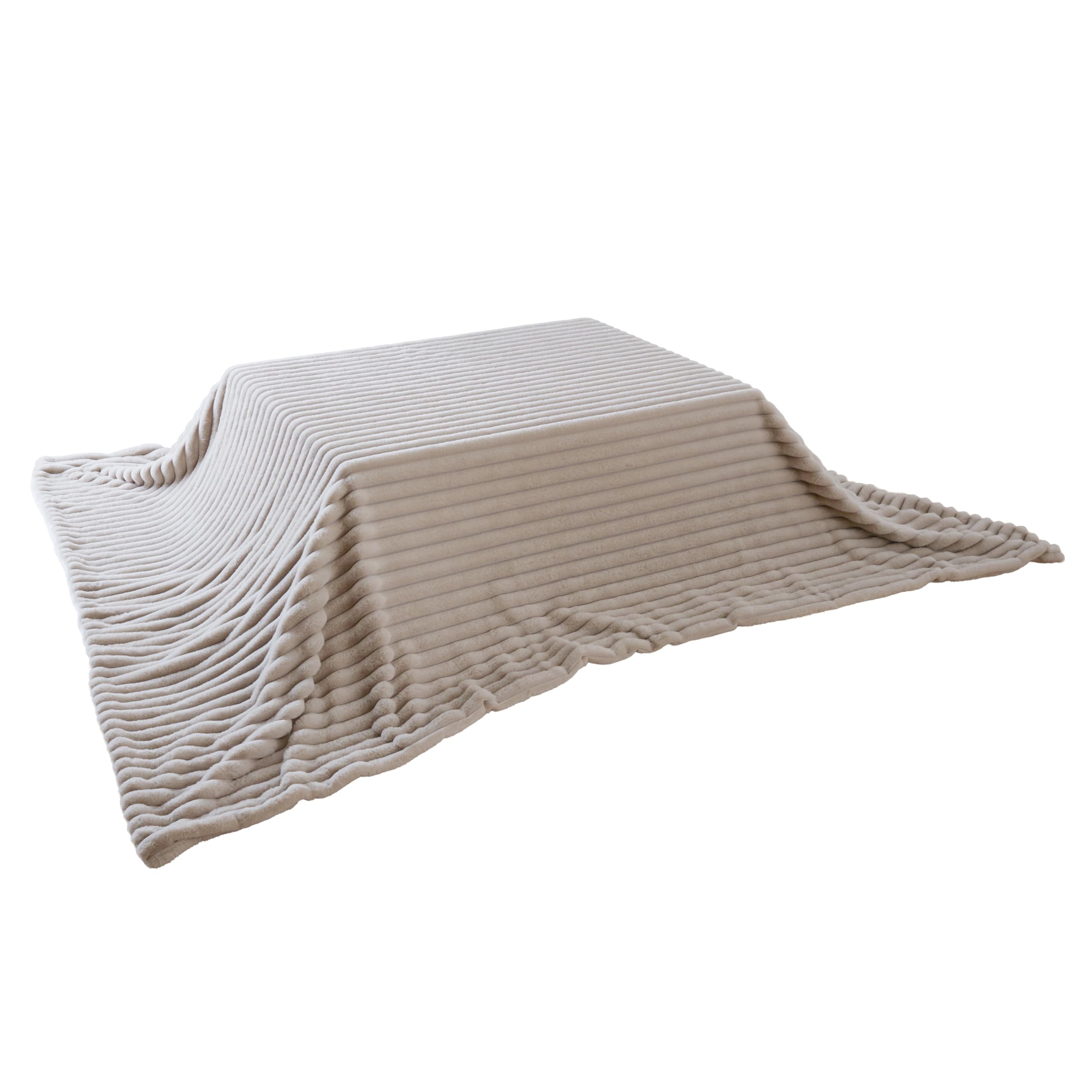 mocone もこもこストライプこたつ布団 長方形 185×235cm こたつ布団 モコモコ ストライプ ふわふわ とろとろ ラビットファー 炬燵 コタツ 冬用 節電 あったか 暖かい かわいい 韓国 おしゃれ【送料無料】 Amazon.co.jp : リコメン堂 mocone もこもこストライプこたつ布団