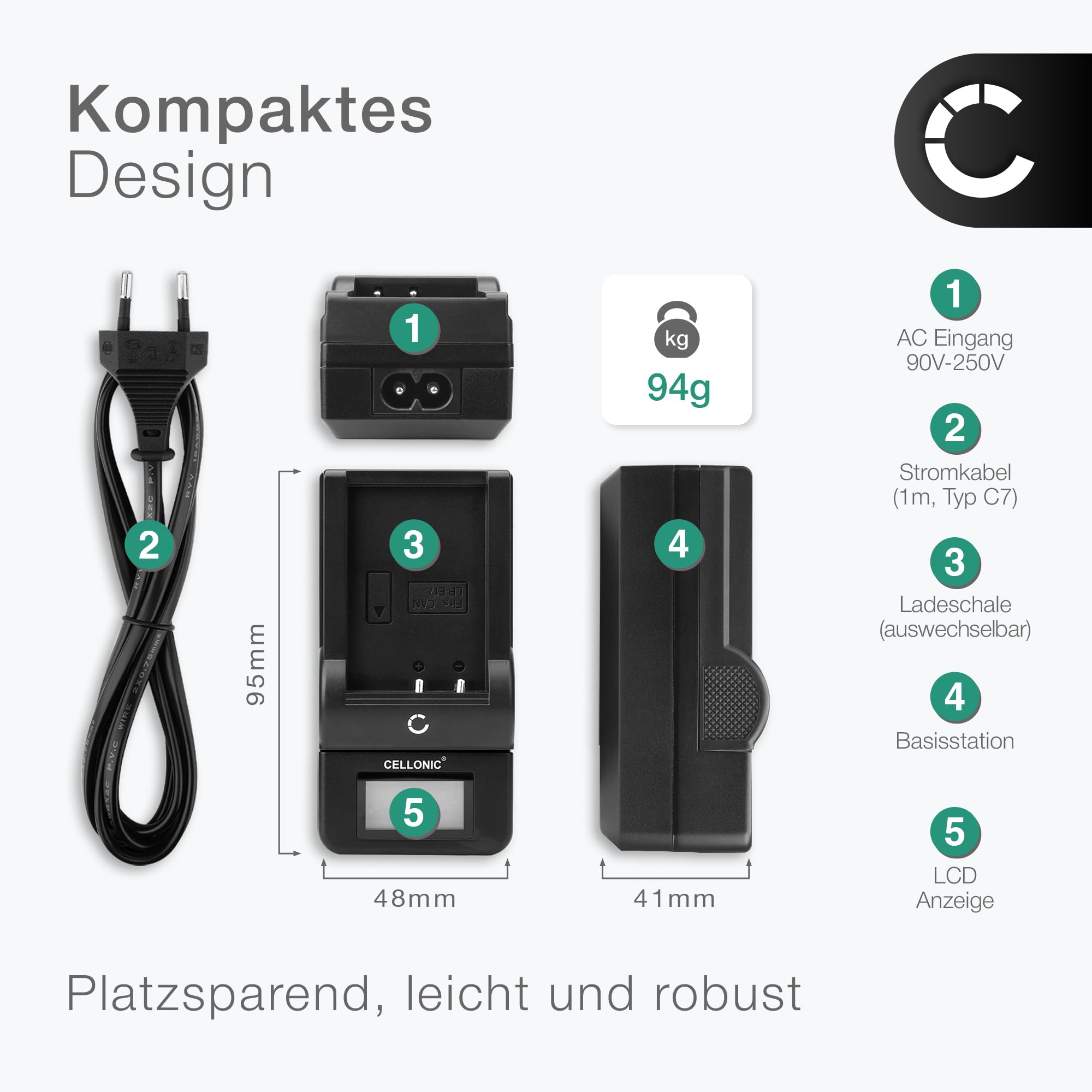 CELLONIC 2X Akku kompatibel mit ACTITOP HD 1080p 16x Zoom 24MP
