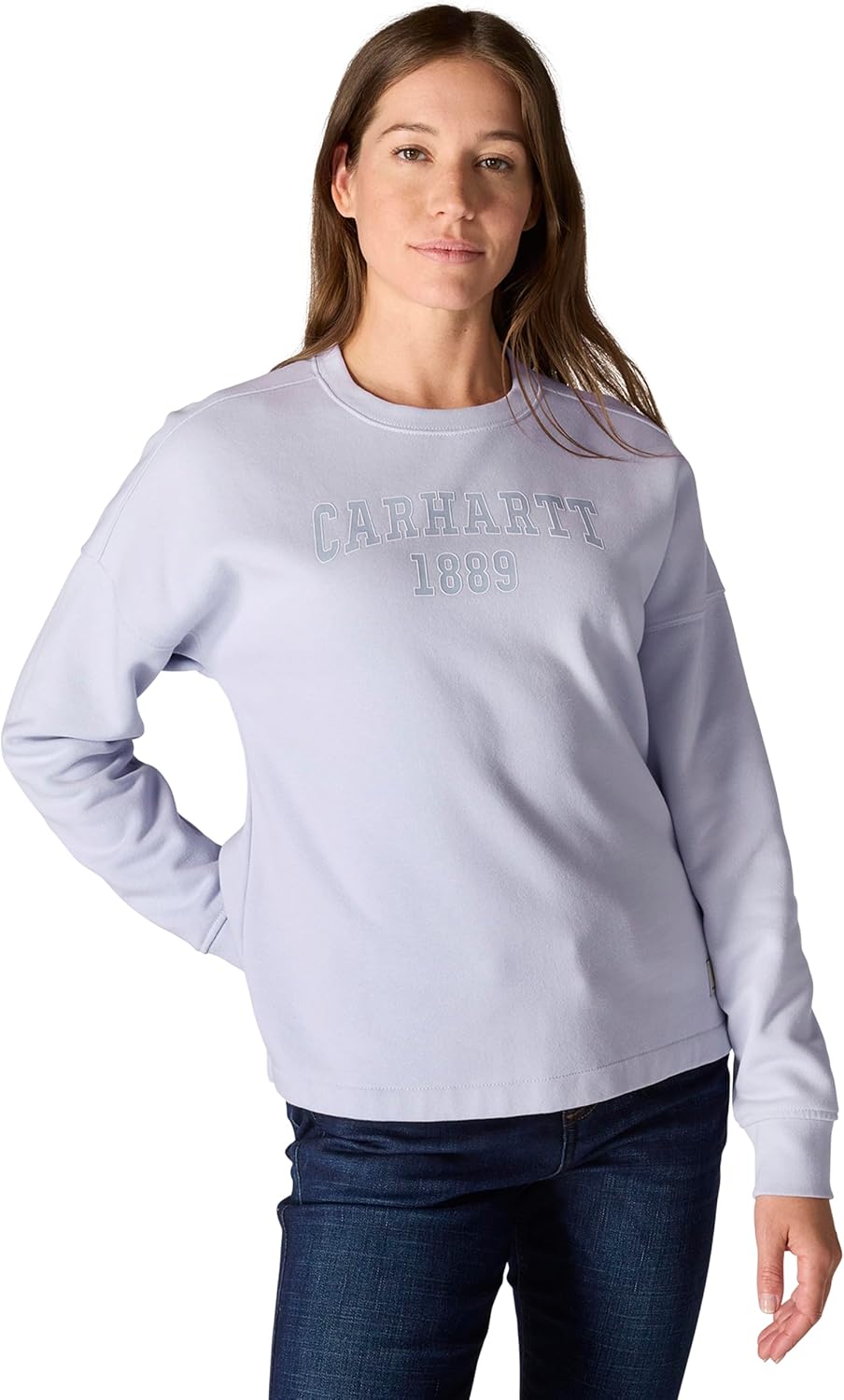 Carhartt womens Loose Fit Midweight Carhartt Graphic Sweatshirt