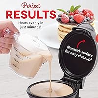 Vista 4 de DASH Paquete de mini plancha y waflera – Haz panqueques individuales, galletas, huevos, gofres y más