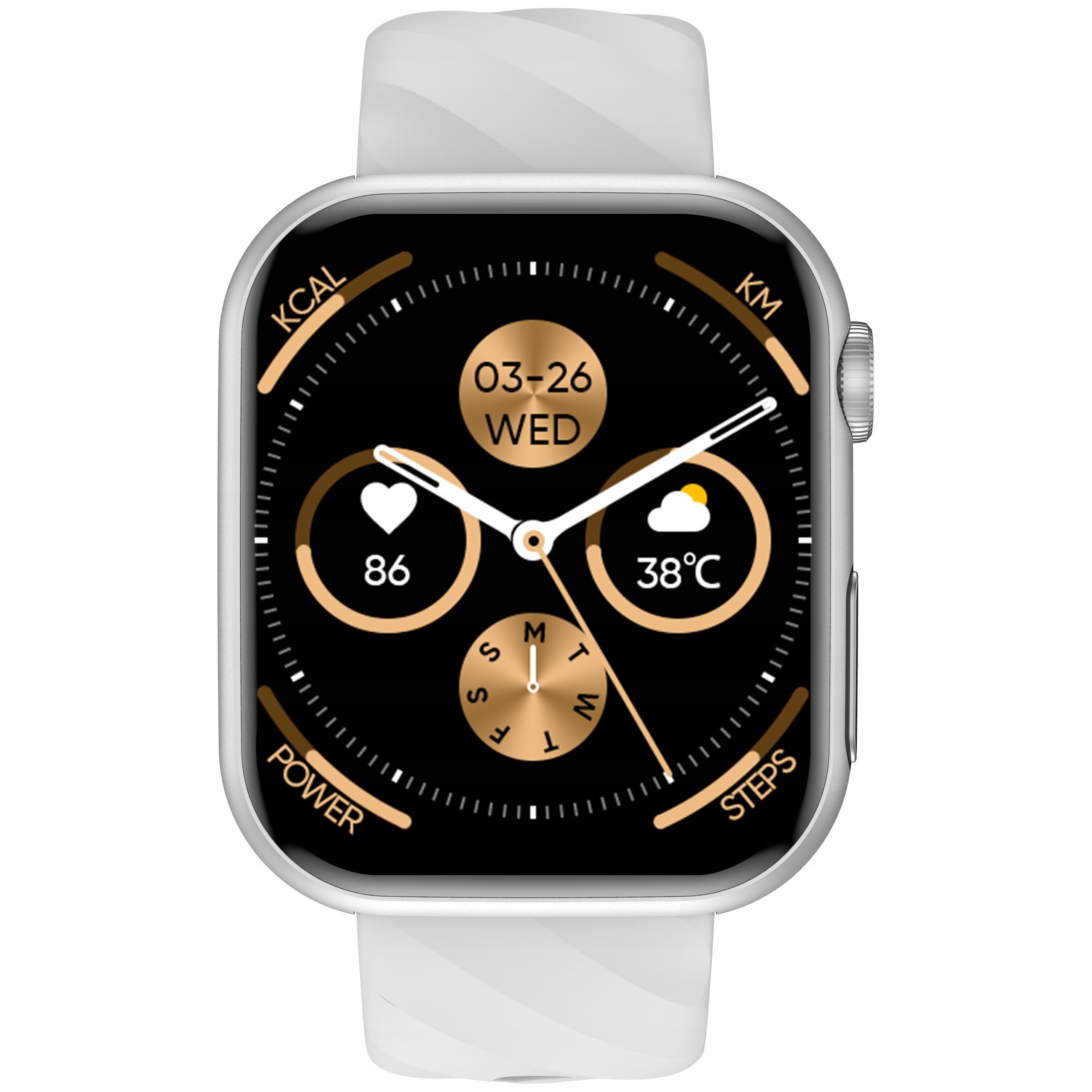 SMARTWATCH DLA SENIORA ZEGAREK TĘTNO CIŚNIENIE EKG TLEN BMI HRV MENU PL