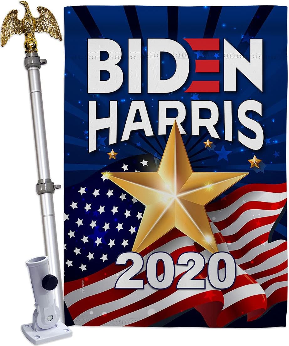 Biden Harris Flag 2020 Vote President Eagle Set Patriotic Democrat Republican Tea Party United State American Election Banner Small Garden Yard Gift Double-Sided, House Flag 28" x 40", Thick Fabric