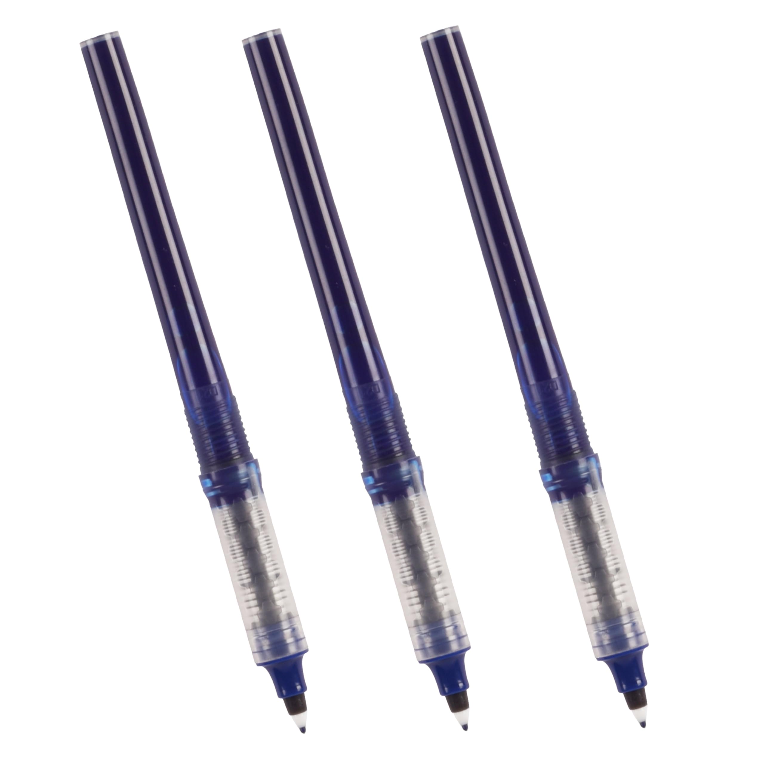NOTEFUL Fluency Pen Refills – Medium Tip – Smooth Quick-Dry Waterproof Ink Fluency Stick Pens - Blue (Pack of 3)