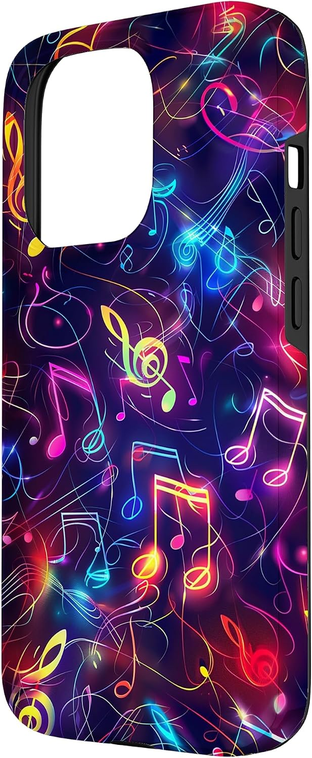 Colorful Music Notes Clef Case for iPhone 15 Pro image 2