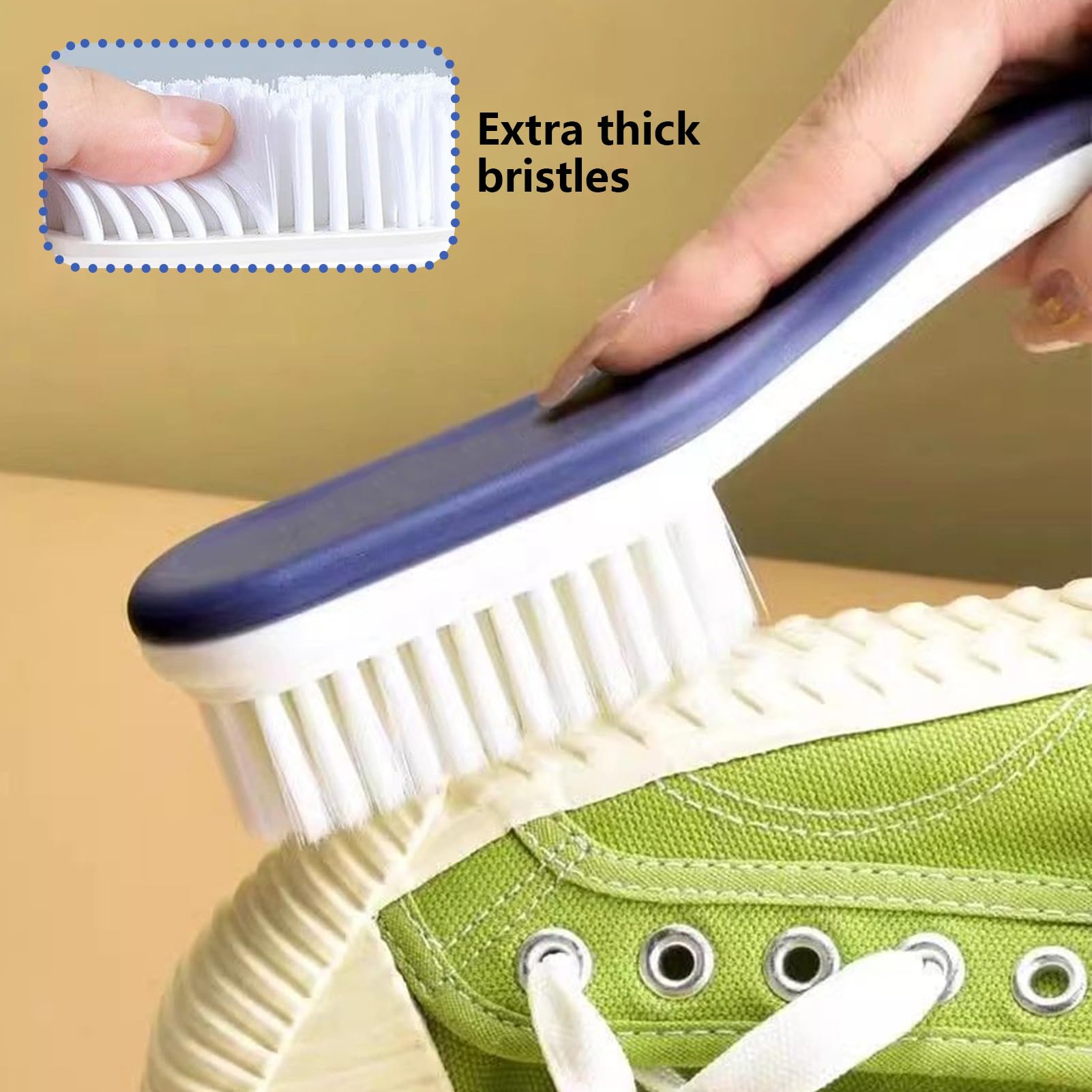 Pinceles de Zapatos, Cepillo de Limpieza de Zapatillas | Easy Hold Stain Remover Professional para Lavado de lavandería Baño doméstico