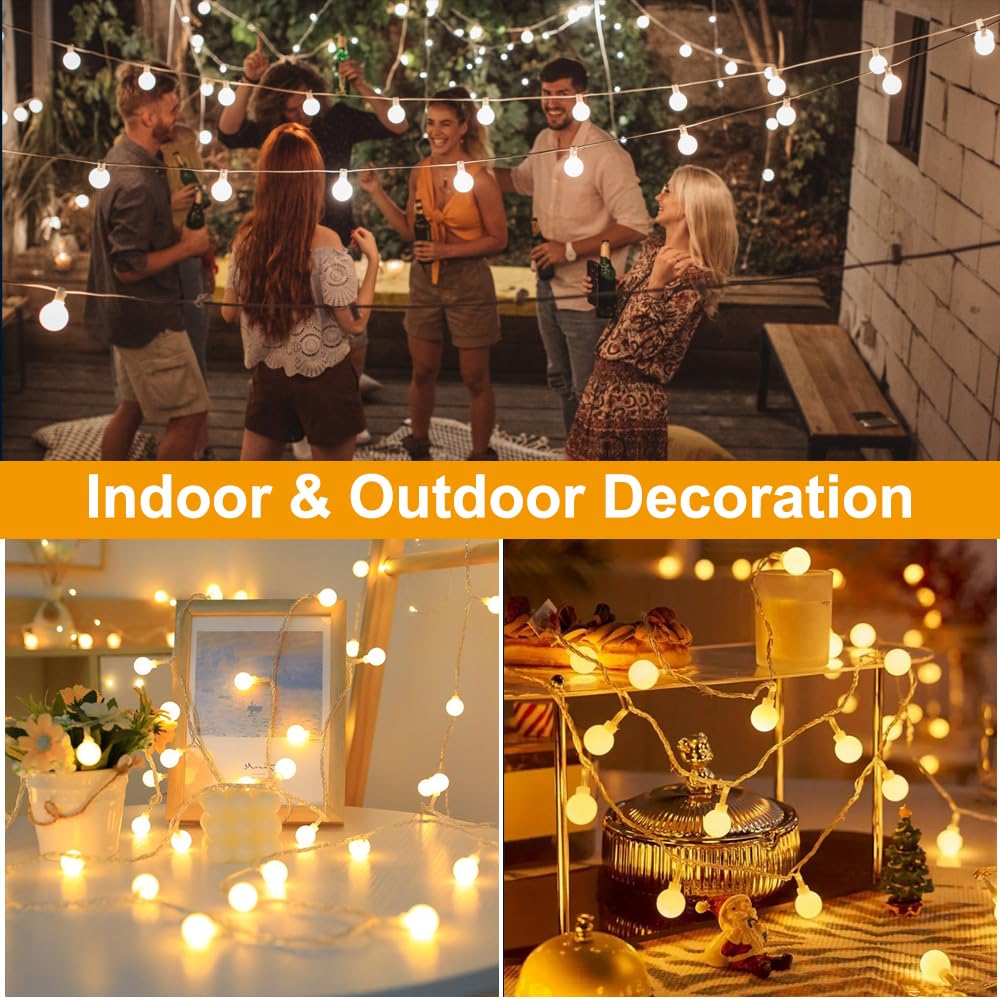 3 Metros 20 LED Guirnalda Luces Exterior Pilas, Luces de Cadena, 2 Modos Guirnalda de Luces LED,Guirnaldas Luminosas Decorativas para Habitacion, Jardín, Boda, Fiesta, Festival