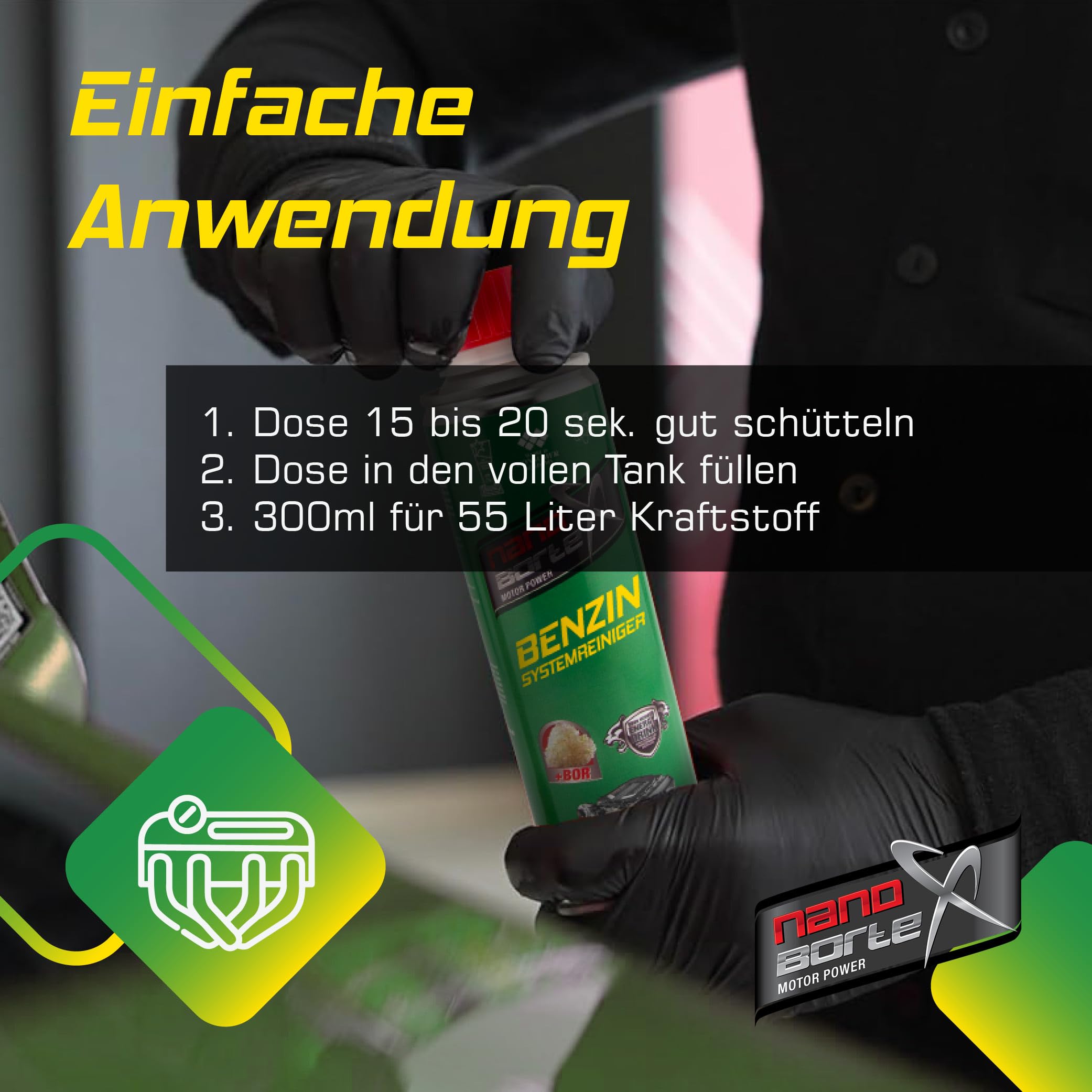 Set Angebot Öl Additiv + Benzinzusatz + Motorspülung Motorschutz BOR Boron Motorbeschichtung Schutz DAS ORIGINAL