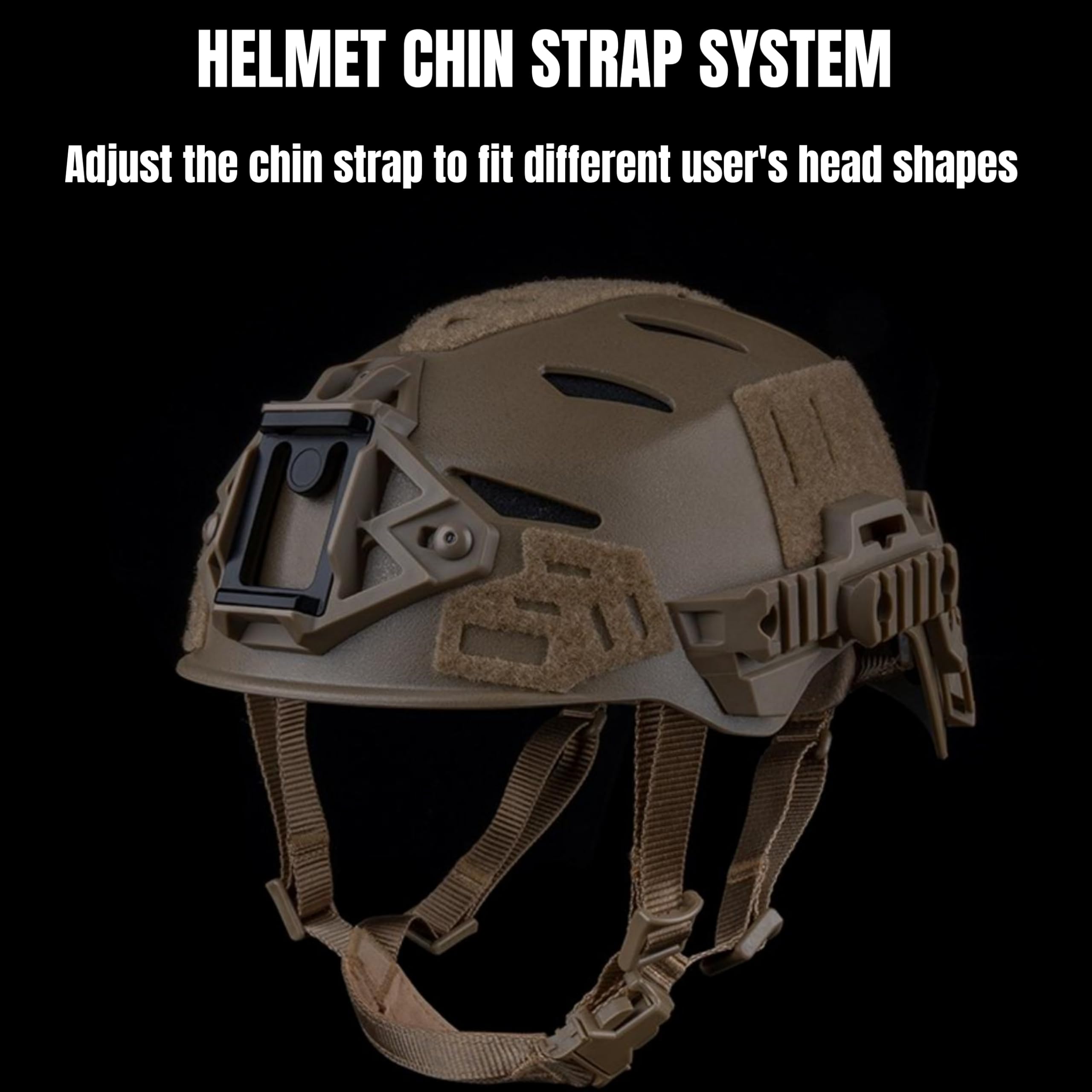Casque Tactique W.endy 3.0, Version simplifiée, pour la Chasse, Le Combat, l'entraînement, la Protection, l'airsoft, Les Sports de Plein air