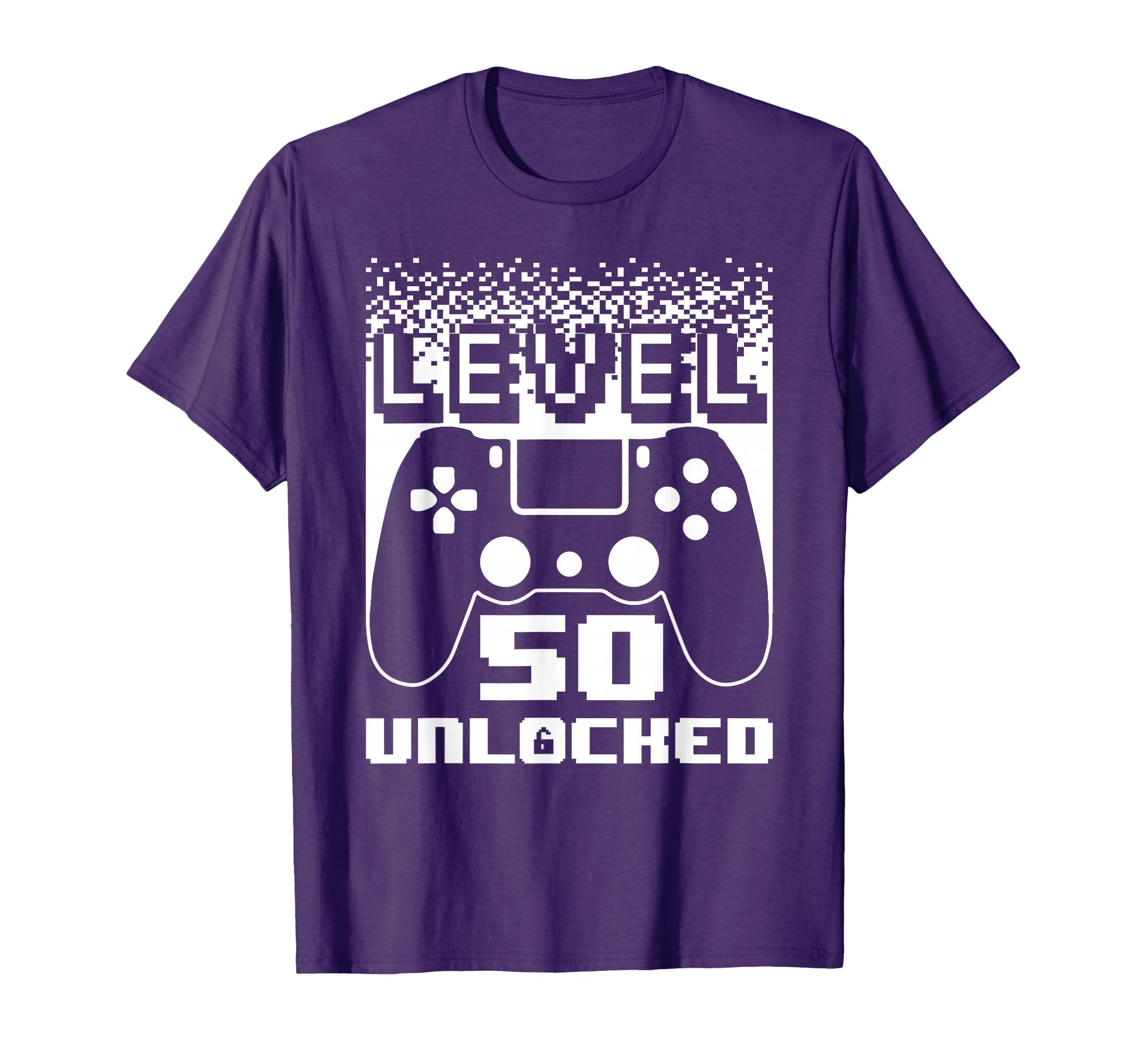 50th Birthday For Men Level 50 Unlocked Gamer 50 Year Old T-Shirt