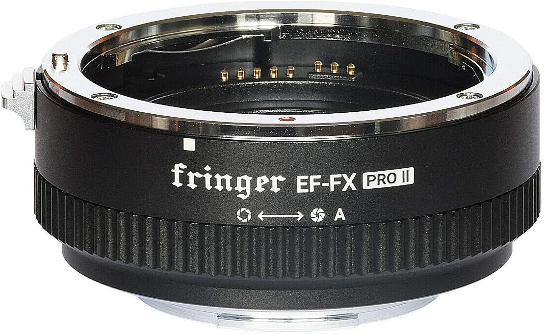 Fringer EF-FX PRO II Fuji Auto Focus Mount Adapter Built-in Electronic Aperture Automatic Compatible with Canon EOS EF Lens to Fujifilm X-Mount X-T3 X-T4 X-Pro3 X-T30II X-S10 XH2S XT30 X-T50 XE4 X-T5