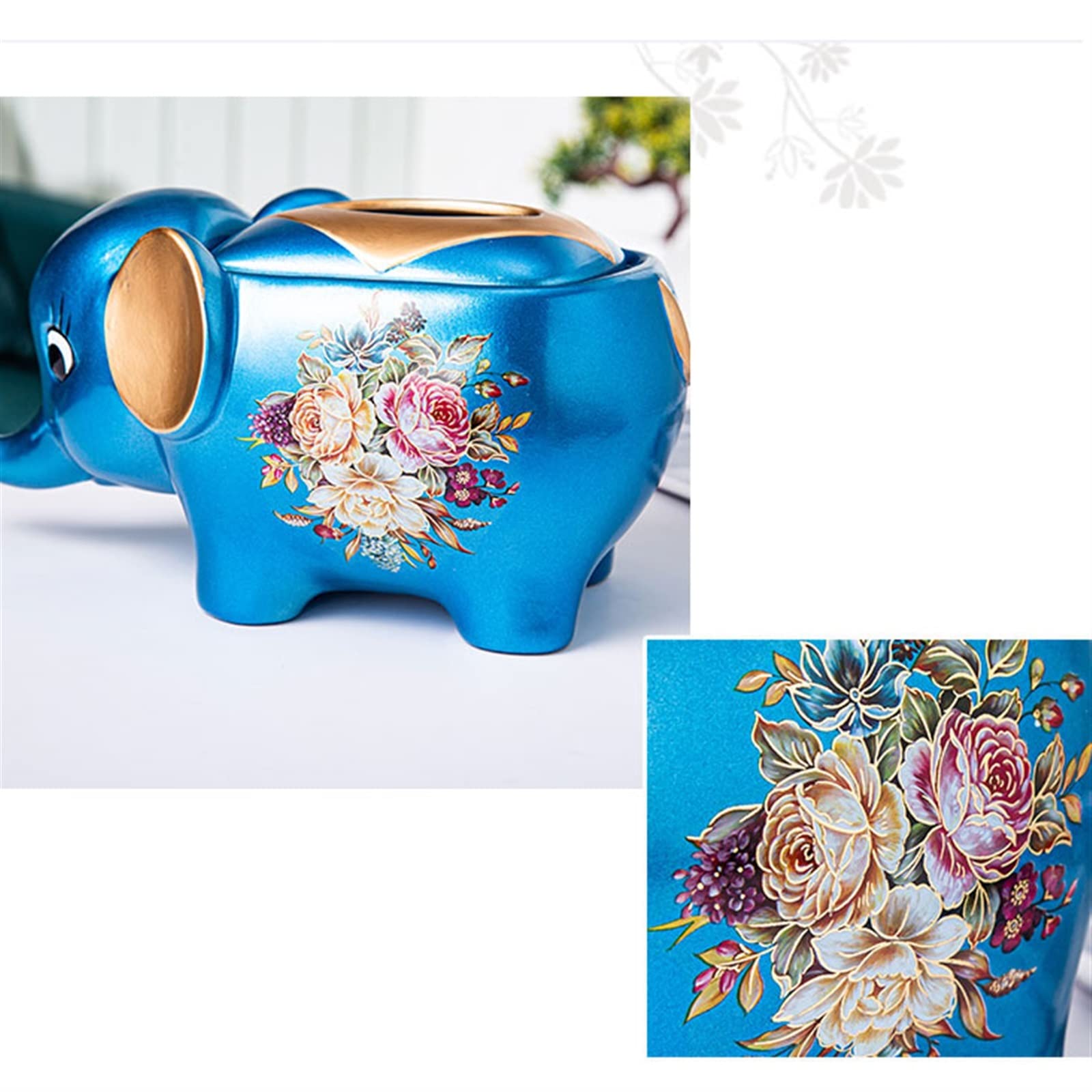 Portafazzoletti Multifunzionale Coperchio della scatola del tessuto Cinese dipinto a mano Soggiorno Scatola porta fazzoletti desktop da ufficio Camera da letto Porta fazzoletti da tavolo in ceramica O