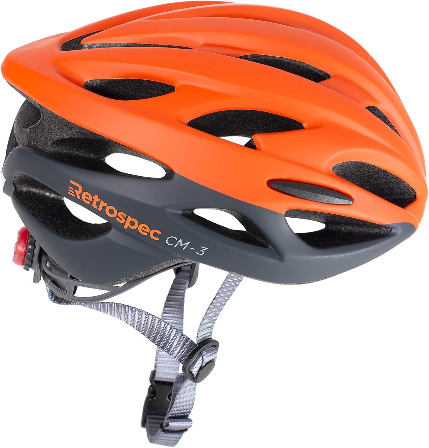 Retrospec Bike-Helmets Retrospec cm 3 Bike Helmet with led Safety Light Adjustable dial and 24 Vents