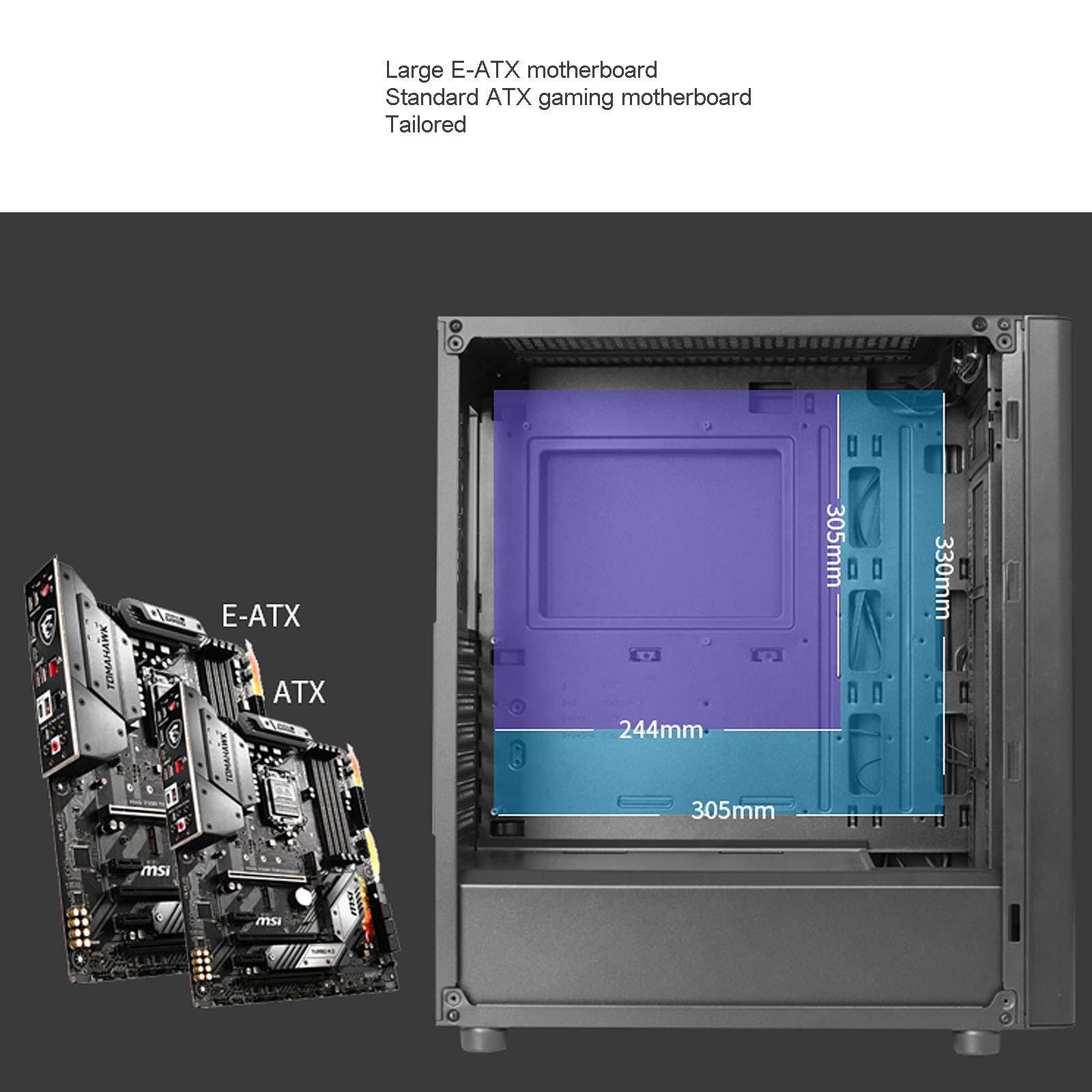 Amazon.co.jp: ゲーミングPCケース 3つのRGBファンを備えたフルタワー