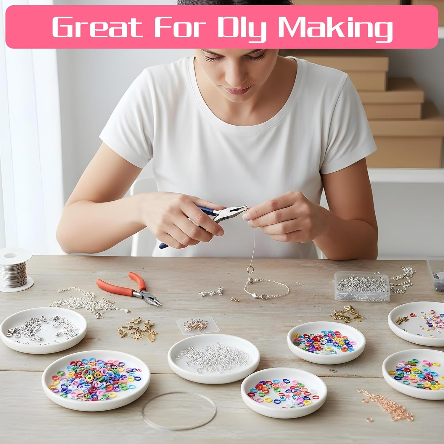 600 Pcs 8mm Colored Jump Rings, Iron Open Jump Rings for Jewelry Making Supplies Mixed Color O Ring Connectors for DIY Crafts Keychains Choker Earring Necklace Repair - Image 7