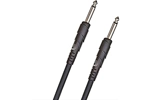 D'Addario D'Addario Classic Cable Guitar Amp Speaker Cable, Straight Ends, 1/4" Male...